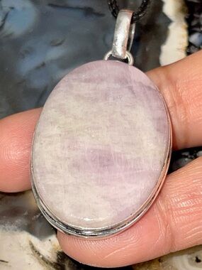 Beautiful Light Color Kunzite Pendant 2 1/4”